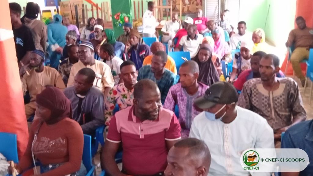 Participants attentifs pendant la formation CNEF-CI à Ferkessédougou