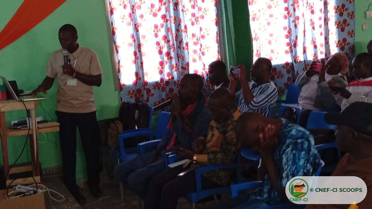 Présentation lors de la formation CNEF-CI à Ferkessédougou