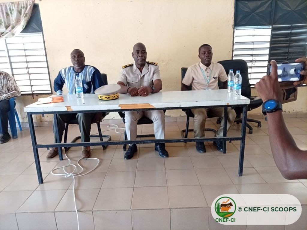 Le préfet et les responsables CNEF-CI à l'ouverture de la formation d'Odienné