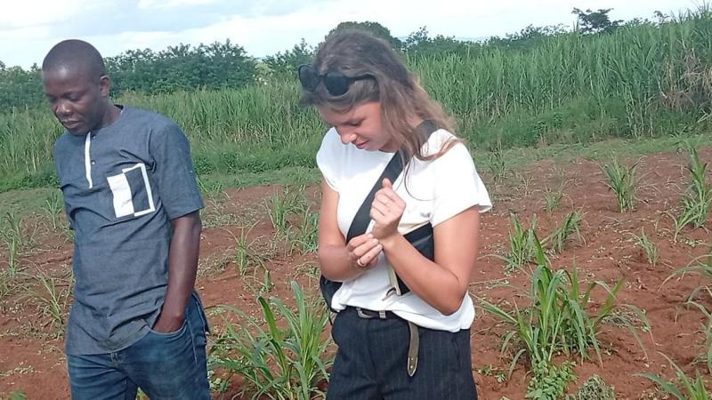 Visite de terrain de l'ONG Nitidæ — production de semences fourragères